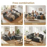 Corduroy Ecksofa L-Form mit Schlaffunktion -Wohnlandschaft- Schlafcouch Eckcouch – Bild 9