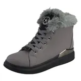 Damen Stiefeletten Winter Sneaker High Warm Gefütterte Freizeit Schuhe Boots – Bild 1