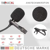 USB-C Ansteckmikrofon Mikrofon Ansteck Lavalier Microphone Kamera Smartphone – Bild 2