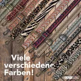 Verstellbarer Taschengurt Ersatz Schultergurt Handtasche Band Boho / Leo Schmal – Bild 8