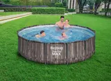 Bestway Steel Pro MAX Frame Pool Komplett-Set - Grau in Holzoptik, 366 x 100cm – Bild 7