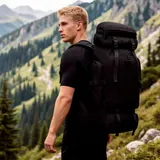 80L großer Wanderrucksack Reiserucksack Trekking Rucksack wasserabweisend – Bild 14