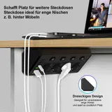 Steckdosenleiste 4-Fach 3 USB 3 Typ-C Mehrfachsteckdose mit Stecker und Schalter – Bild 14