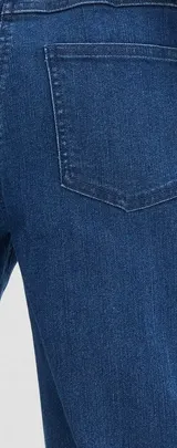 Damen Strech Jeans Mom in dunkel blau denim + High Waist Gr. 40 bis 54 neu 19628 – Bild 7
