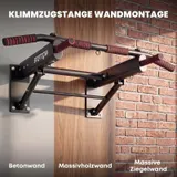 Klimmzugstange klappbar Klimmzüge mit rutschfesten Griffen, Wandmontage – Bild 5