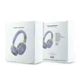 Guess Bluetooth 5.4 Wireless Headset ENC On-Ear Metal Grained Triangle Logo Purp – Bild 4