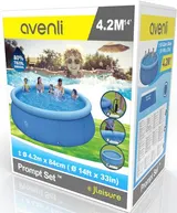 Swimmingpool Schwimmbecken Schwimmbad Quick Up Pool 427 x 84 cm Komplettset blau – Bild 3
