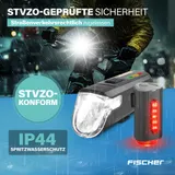 Fahrradbeleuchtung FISCHER LED Beleuchtungs-Set 60 Lux mit 360° Bodenbeleuchtung – Bild 7