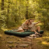 Luftmatratze Luftbett 2 Personen Camping Gästebett aufblasbar Reisebett faltbar – Bild 4