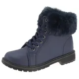 Damen Boots Stiefeletten Stiefel Schnür-Booty Winterstiefel Gefütterte Schuhe – Bild 1