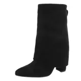 Damen Stiefel mit Reißverschluss und Reißverschluss Ital-Design 8709 in Schwarz – Bild 6