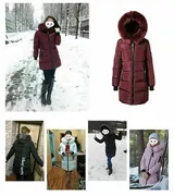 Winter Hooded Parka Damen Winter Jacke Stepp Mantel Steppjacke Langejacke Warm – Bild 3