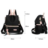 2 in 1 Rucksack Tasche Damen Schultertasche Umhängetasche Handtaschen Backpack – Bild 2