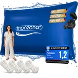 monzana Poolkissen Luftkissen Winterkissen Sicherheitsventil 4 Ösen 6m Seil XXL – Bild 9