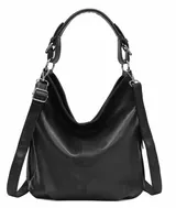 DAMEN TASCHE SHOPPER HOBO BAG SCHULTERTASCHE UMHÄNGETASCHE LEDER OPTIK REISE – Bild 1