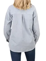DENIMFY Damen Hemd Jacke DFSophia Hemdjacke Bluse Oversize Cord Baumwolle NEU – Bild 2