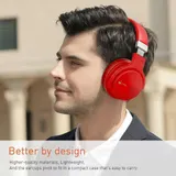 BLUETOOTH WIRELESS NOISE CANCELLING KOPFHÖRER MIT MIKROFON. DEEP BASS. 30 STUNDEN ROT – Bild 9