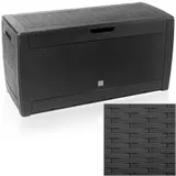 Casaria® Gartenbox Rato 310L Anthrazit Rattan Optik wasserdicht – Bild 1