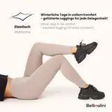 Bellivalini Damen Thermohose Baumwolle Winter Warm Gefüttert Leggings Ski – Bild 6