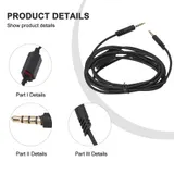 Optimale Signal??bertragung Ersatz -Audiokabel Kompatibilit?t Kopfh?rerkabel – Bild 4