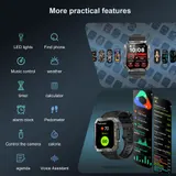 Blackview Smartwatch Herren, Fitnessuhr mit Telefonfunktion Kompass Sportuhr Uhr – Bild 6
