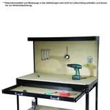 Werkbank Werktisch Arbeitstisch Werkstatt Lochwand Regal Werkzeug Platte XL W1 – Bild 8
