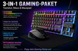 Trust Gaming Set Tastatur Maus Mauspad DE Layout QWERTZ Gaming Bundle PC Set – Bild 5