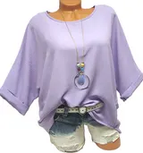Italy Shirt Tunika Bluse mit Kette oversize Oberteil Neu DamenMode 44 46 48  #16 – Bild 7