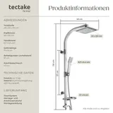 Duschsystem Regendusche Duschset mit Handbrause Seifenablage Duscharmatur Dusche – Bild 7