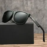 Aluminium Magnesium Polarisiert Sonnenbrille Herren Retro UV 400 Fahren Brille – Bild 5