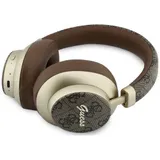Guess Bluetooth 5.4 Wireless Headset ENC On-Ear 4G Gold Script Metal brown – Bild 5