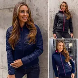 Steppjacke Jacke Übergangsjacke Sweatjacke Kapuze Unifarben Damen Mix BOLF Sport – Bild 2