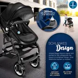 KIDUKU® 3 in 1 Kombi-Kinderwagen Buggy Reisebuggy inkl. Auto- Babyschale Faltbar – Bild 9