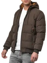 Indicode Herren Winterjacke Adeline-Steppjacke Übergangsjacke Kapuze Herrenjacke – Bild 3