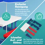 Kindersitzgruppe Sitzgarnitur Kinder Kindermöbel Garten Tisch Bank Sonnenschirm – Bild 2