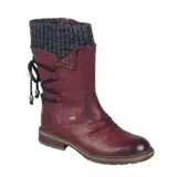 Damen Schlupfstiefel PU-Optik Stiefeletten Bequeme Stiefel Schuhe New – Bild 3