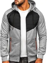 Steppjacke Sweatjacke Übergangsjacke Sportjacke Sport Classic Herren BOLF Kapuze – Bild 1