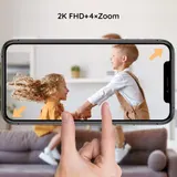 2K3MP 5 Zoll Babyphone mit 2 Kamera H.264 10mNachtsichtgerät Geräuschüberwachung – Bild 5