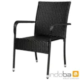 2x Stuhl Gartenstuhl Polyrattan Gartensessel Terrasse Balkonstuhl Stapelstuhl – Bild 7