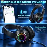 Bluetooth Kopfhörer Over Ear Kabellos HiFi Stereo Wireless Headset Headphone DHL – Bild 10