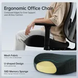 STOOLINK Ergonomischer Bürostuhl Schaumstoff Schreibtischstuhl Mesh 150kg – Bild 4