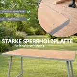 Werkbank Klappwerkbank Werktisch 100 x 50 cm 150kg Tragkraft – Bild 5