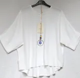 Italy Shirt Tunika Bluse mit Kette oversize Oberteil Neu DamenMode 44 46 48  #16 – Bild 1