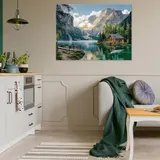 Leinwand Bilder Landschaft Berge Natur Wandbild XXL Leinwandbild Groß Wanddeko – Bild 2