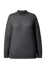 Ulla Popken Damen große Größen Pullover Stehkragen Langarm Rippbündchen 822010 – Bild 8