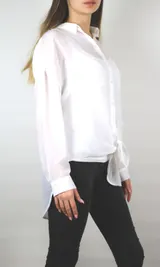 Damen Bluse weiß weich fallend als Knotbluse pflegeleicht Größe 34 bis 48 neu 05 – Bild 2