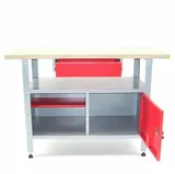 Werkbank Werktisch Schubladen Montagewerkbank Schubladenschrank Tisch Holzplatte – Bild 8