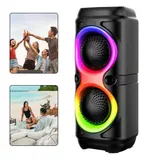 BLUETOOTH 5.0 LAUTSPRECHER RGB SUBWOOFER MUSIKBOX BOOMBOX PARTY LED MIT MIKROFON – Bild 2