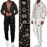 Redbridge Herren Jogginganzug Sweat Suit Set Jacke Pullover Hose Allover Premium – Bild 10