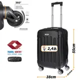 Handgepäck Trolley Handgepäckkoffer Reiskoffer Hartschale Bordgepäck Koffer S – Bild 1